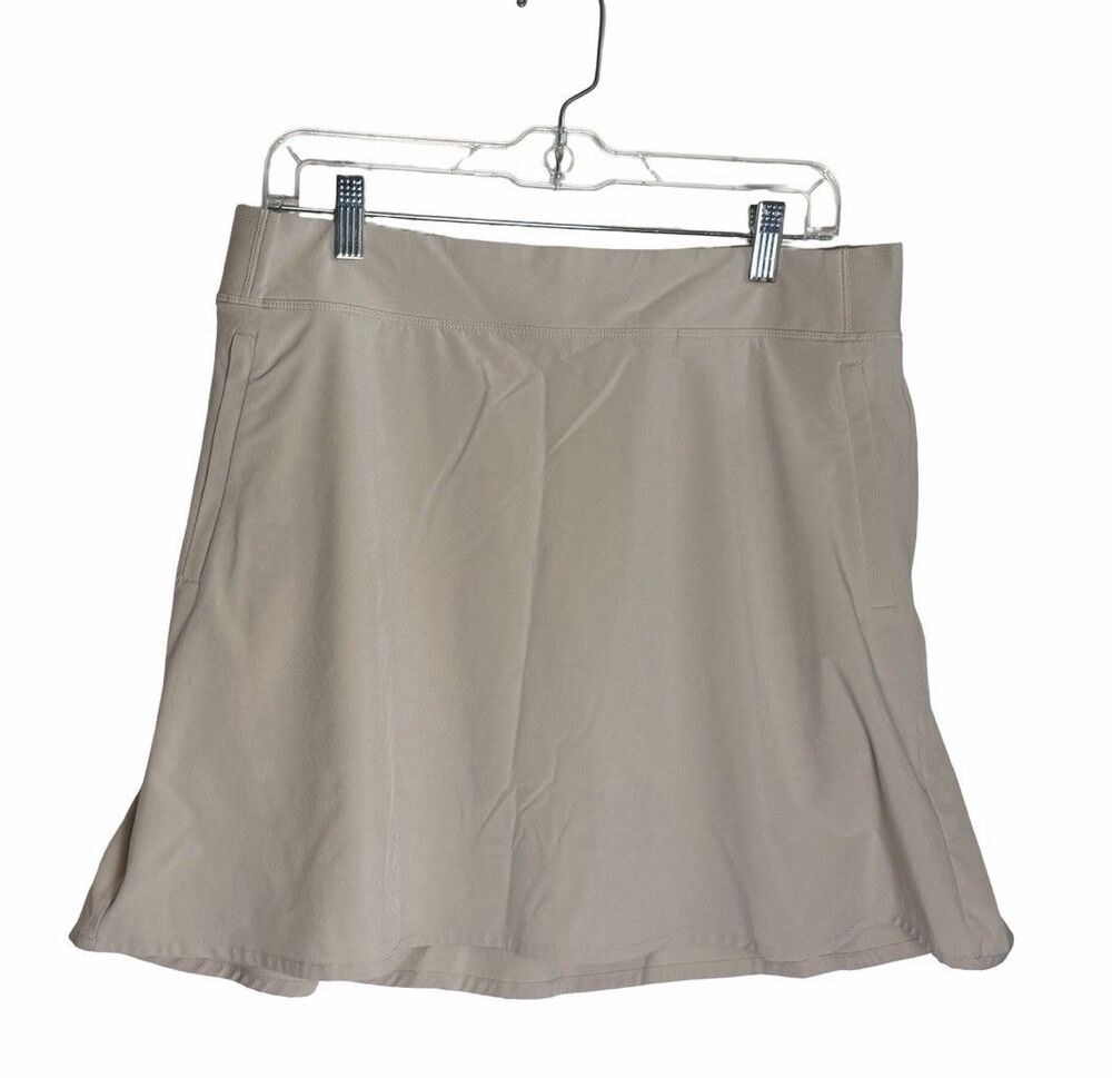 Athleta Skort Womens Size 14 Beige Brooklyn Heights High Rise Skirt Skort - Picture 1 of 7